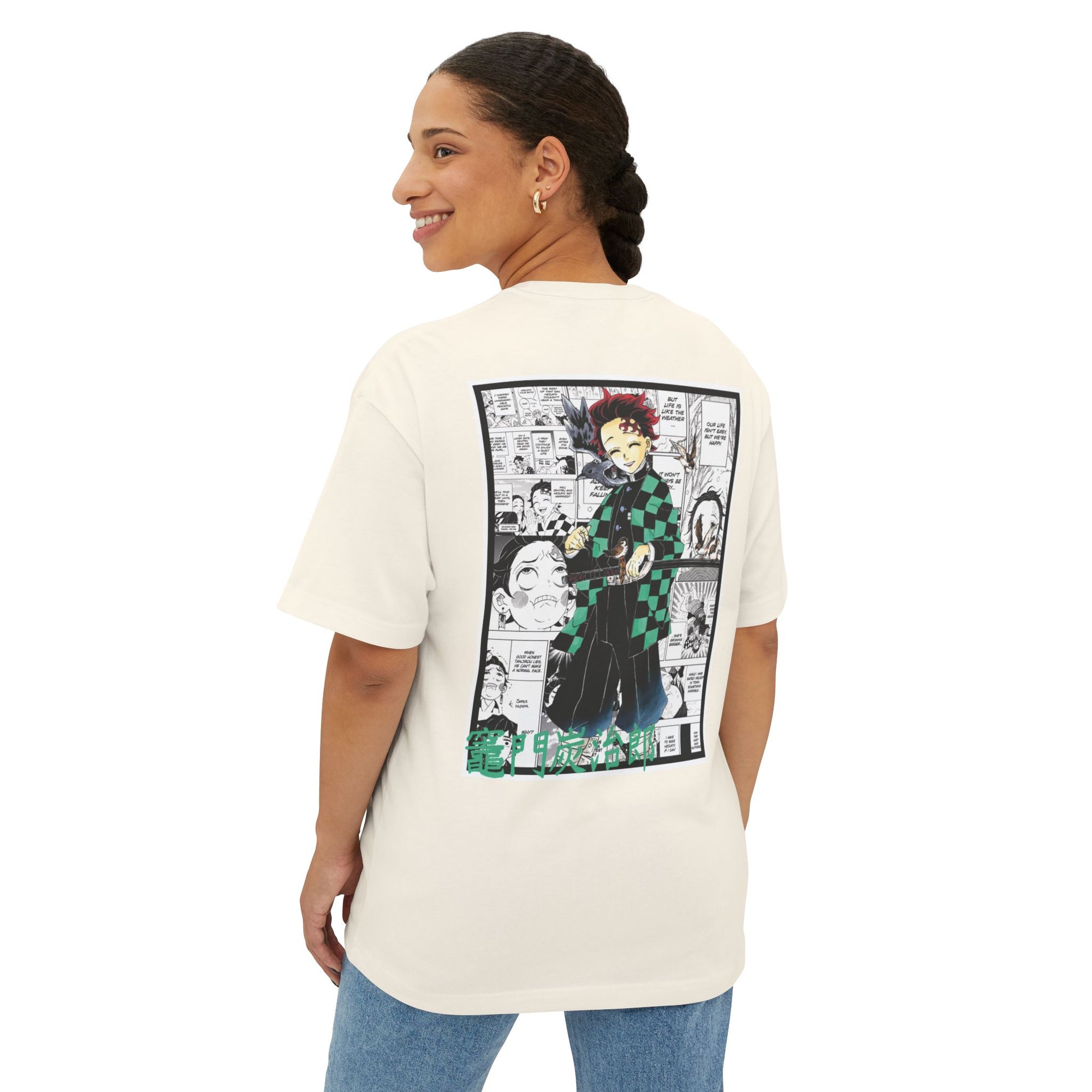 Camiseta extragrande de Tanjiro Kamado (DEMON SLAYER)