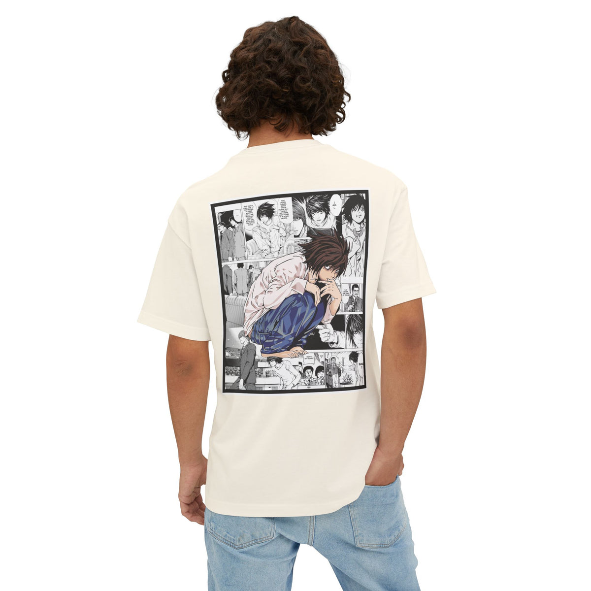 L. (DEATH NOTE) Camiseta de gran tamaño