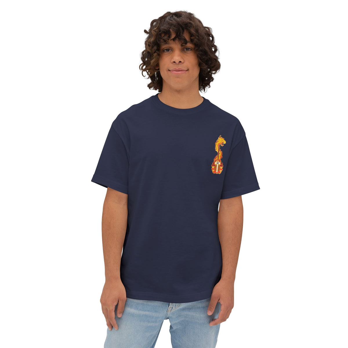 Camiseta extragrande de Kyojuro Rengoku (DEMON SLAYER)