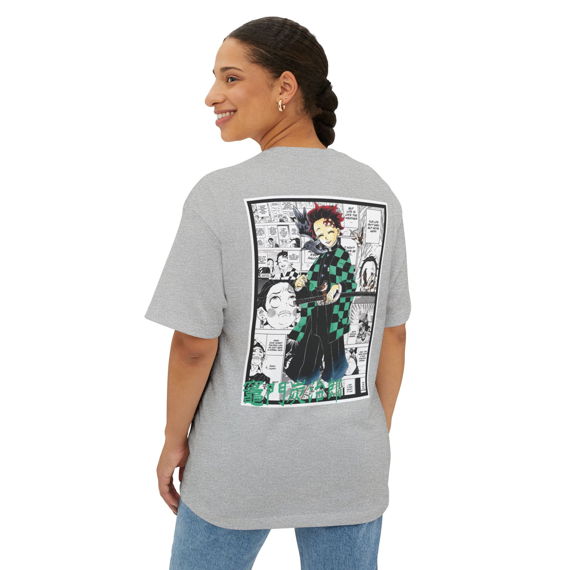 Camiseta extragrande de Tanjiro Kamado (DEMON SLAYER)