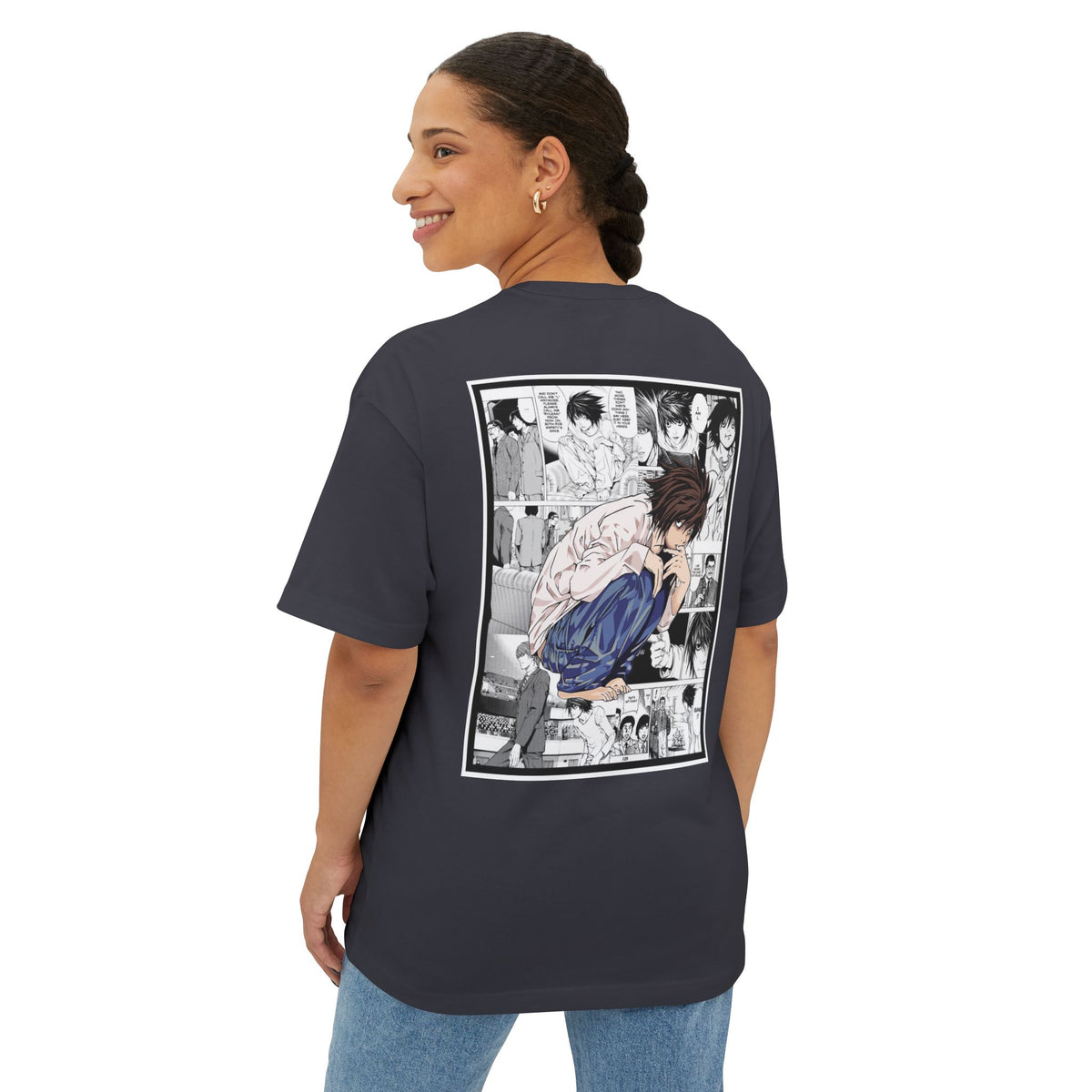 L. (DEATH NOTE) Camiseta de gran tamaño