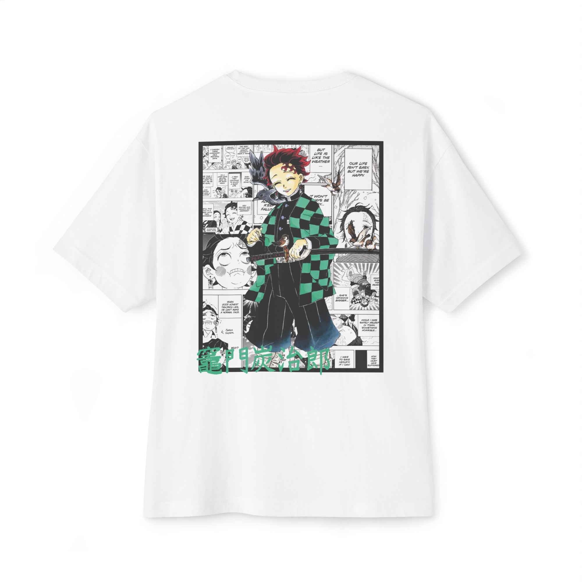 Camiseta extragrande de Tanjiro Kamado (DEMON SLAYER)