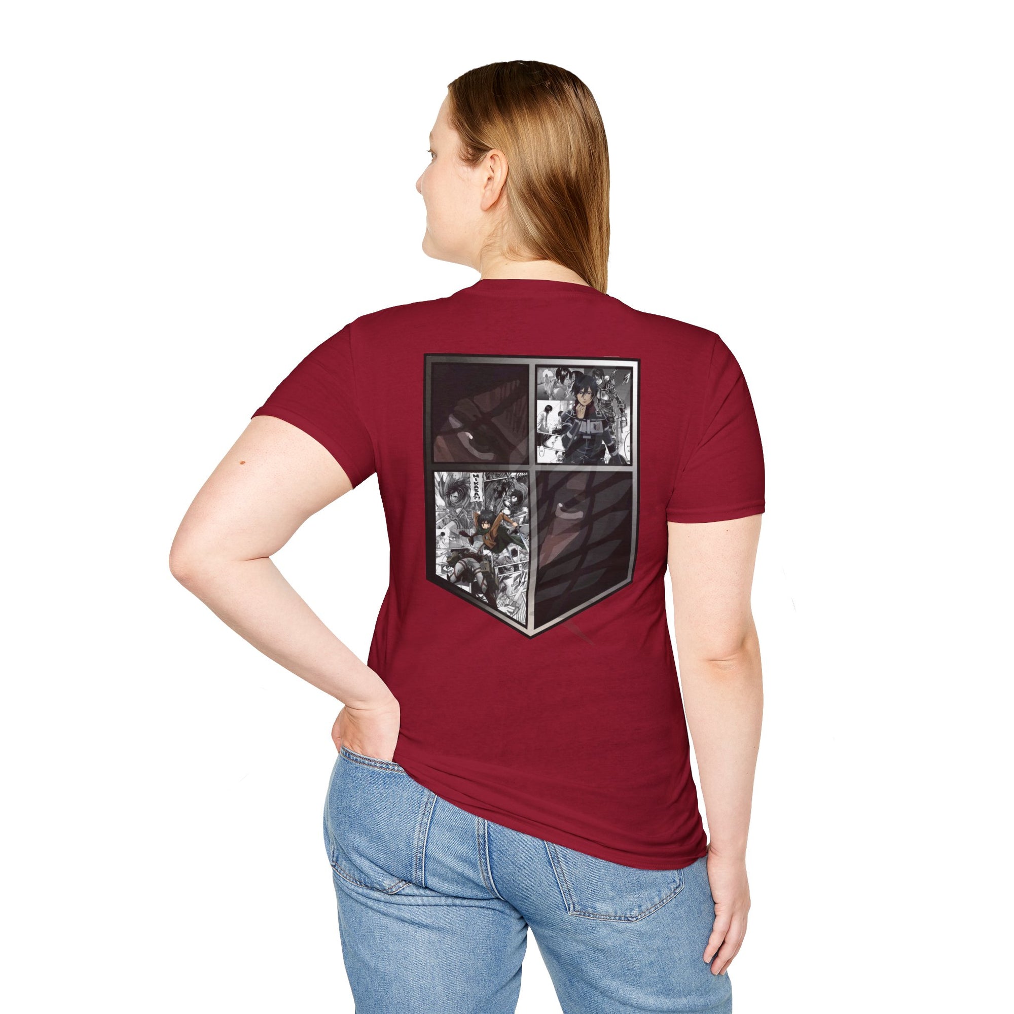 Camiseta informal de Mikasa Ackerman (ATAQUE A LOS TITANES)
