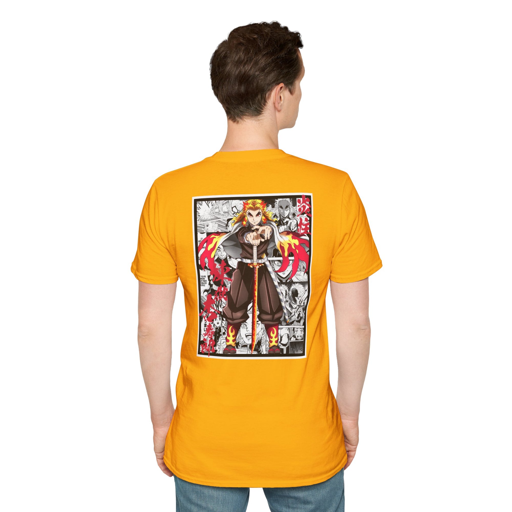 Camiseta informal Kyojuro Rengoku (DEMON SLAYER)
