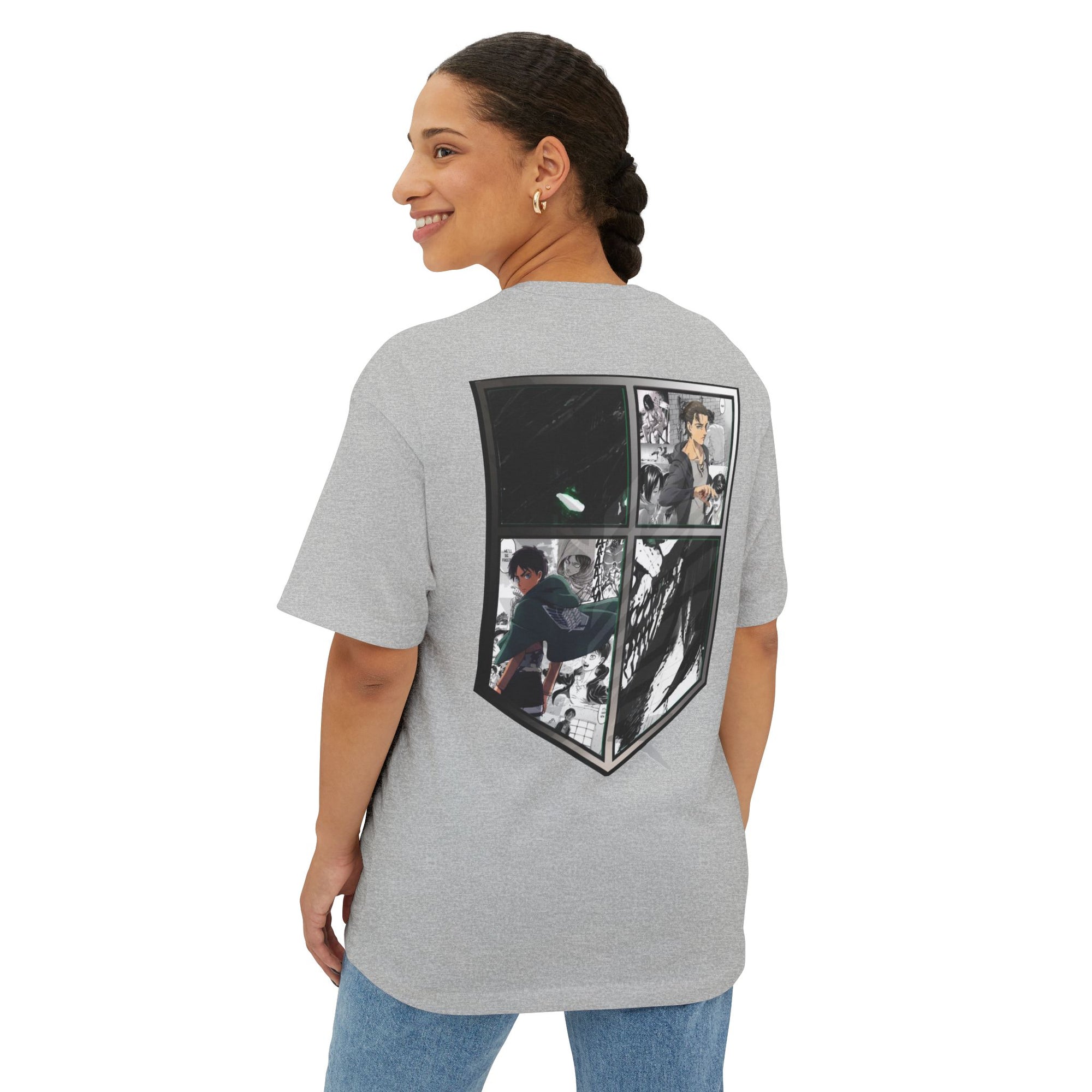 Camiseta extragrande de Eren Yeager (ATTACKONTITAN)