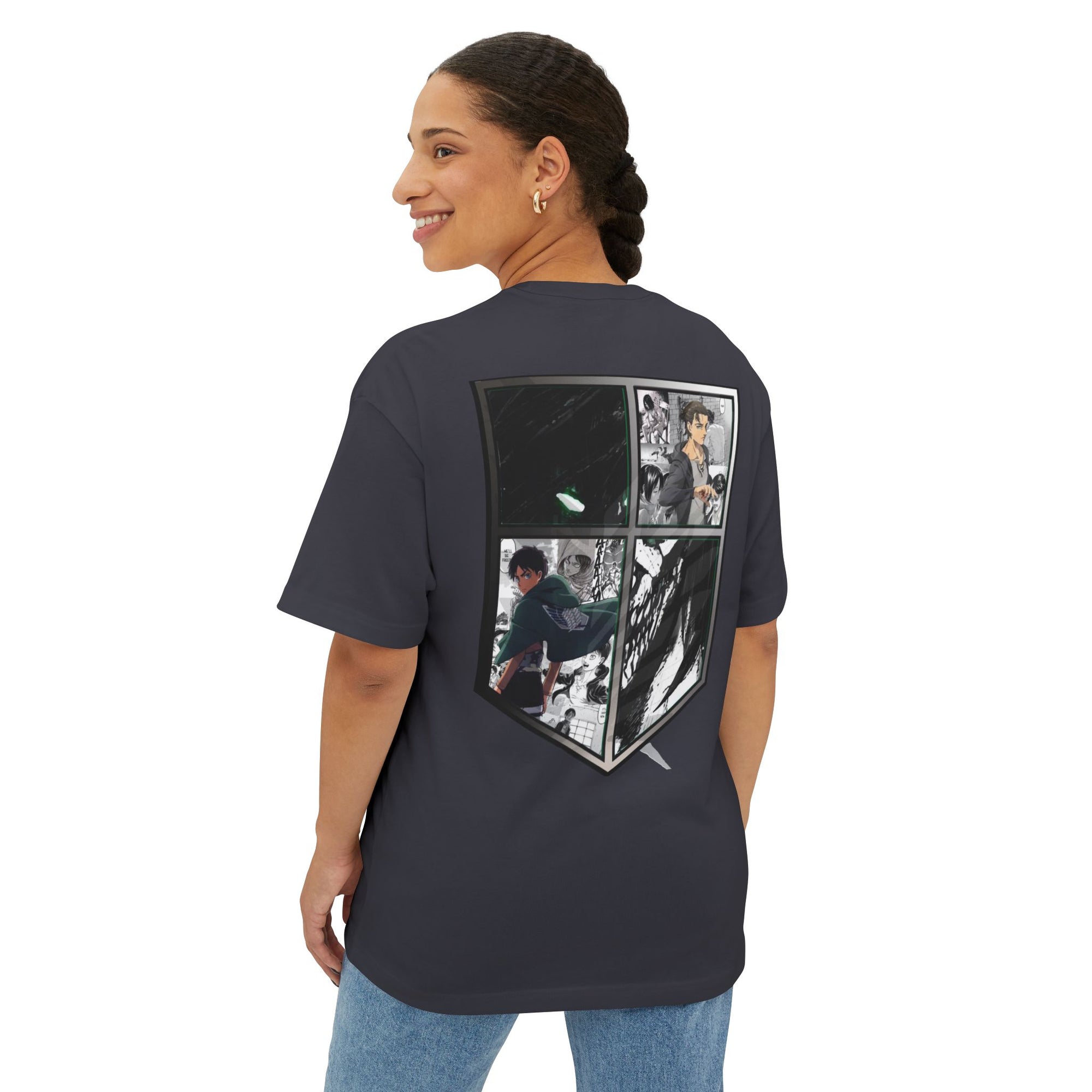 Camiseta extragrande de Eren Yeager (ATTACKONTITAN)