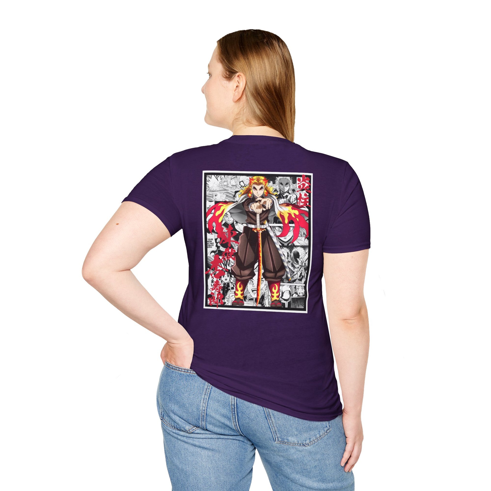 Camiseta informal Kyojuro Rengoku (DEMON SLAYER)