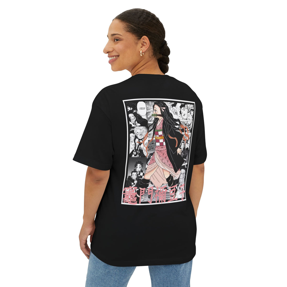 Camiseta extragrande de Nezuko Kamado (DEMON SLAYER)