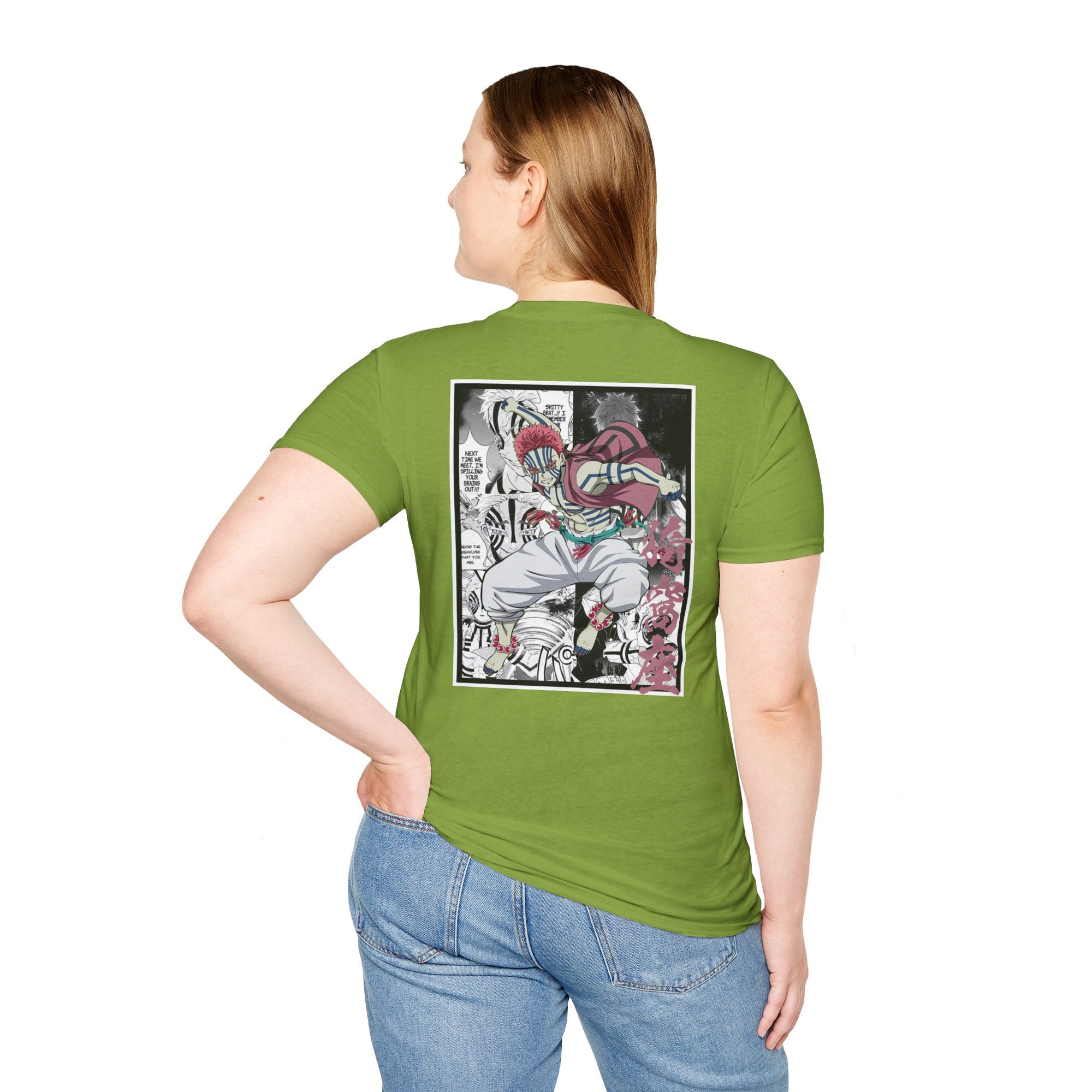 Camiseta informal de Akaza (DEMON SLAYER)