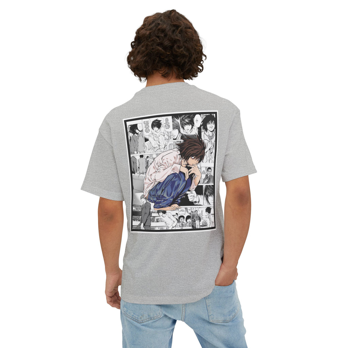 L. (DEATH NOTE) Camiseta de gran tamaño