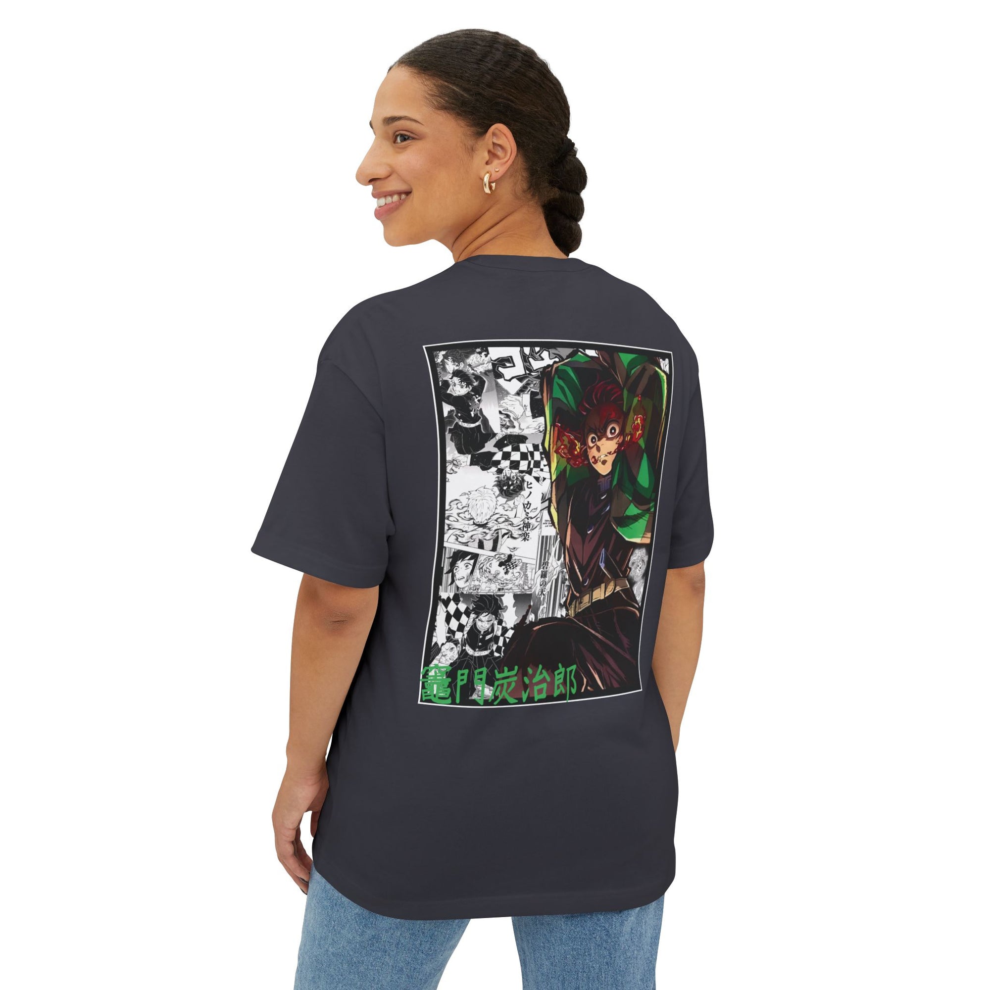 Tanjiro Kamado (DEMON SLAYER) Premium Oversized Tee