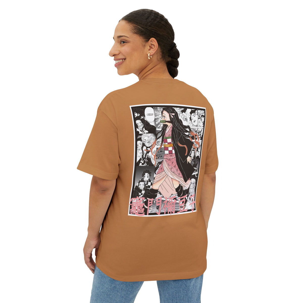 Camiseta extragrande de Nezuko Kamado (DEMON SLAYER)