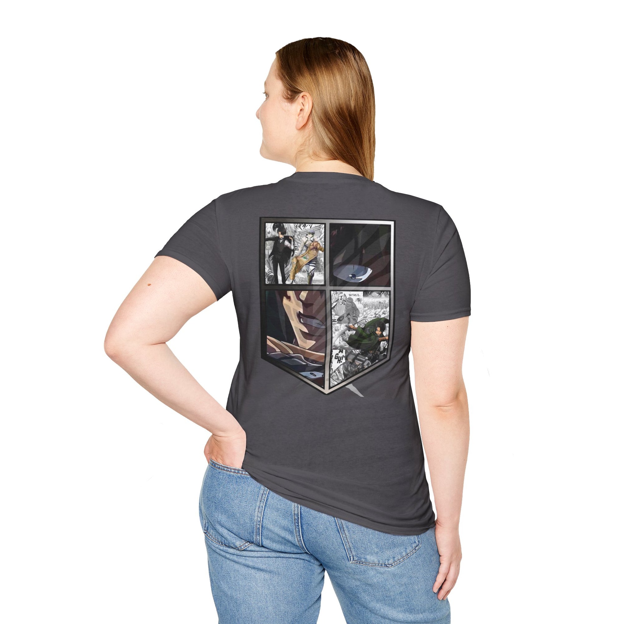 Camiseta informal de Levi Ackerman (ATAQUE A LOS TITANES)