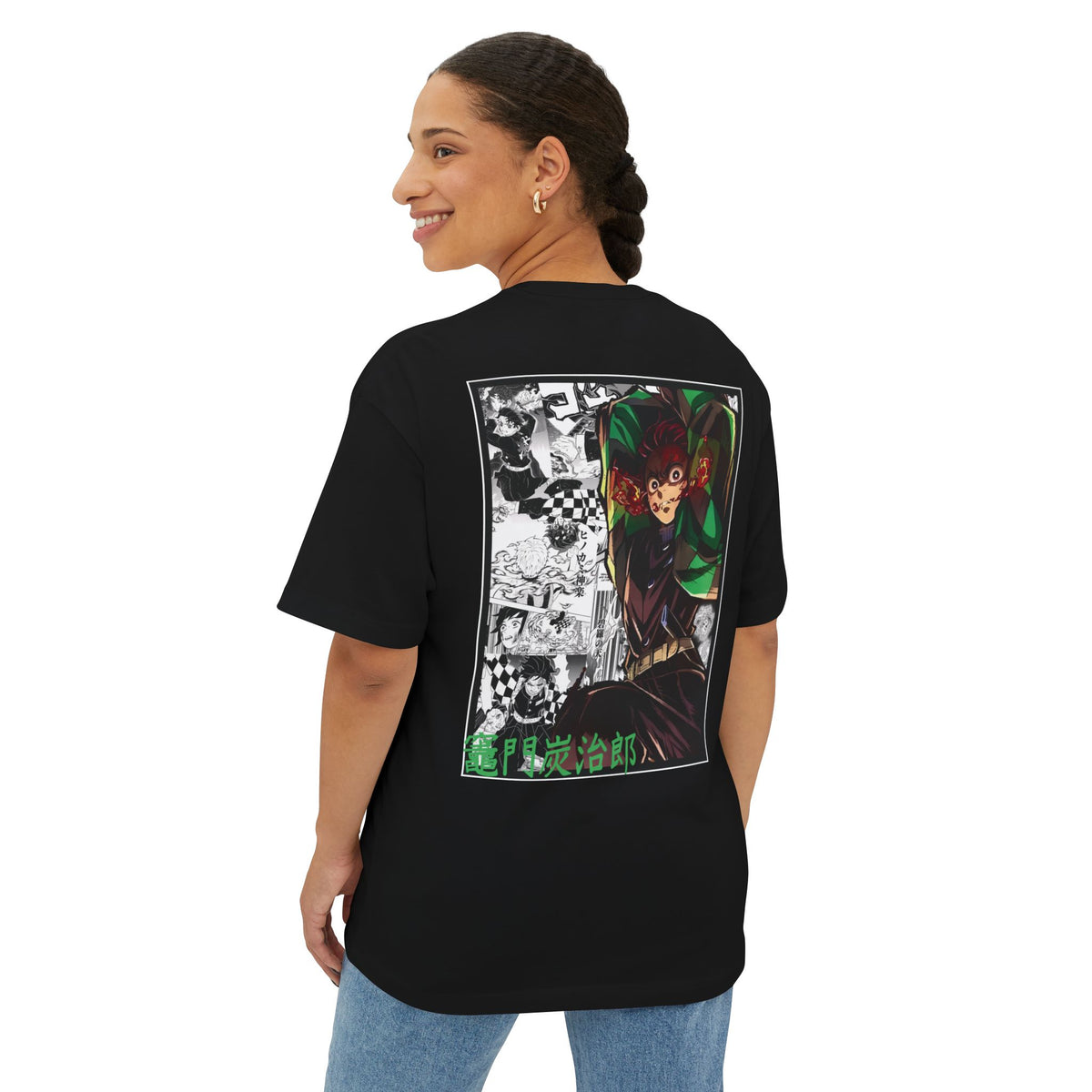 Camiseta extragrande de Tanjiro Kamado (DEMON SLAYER)