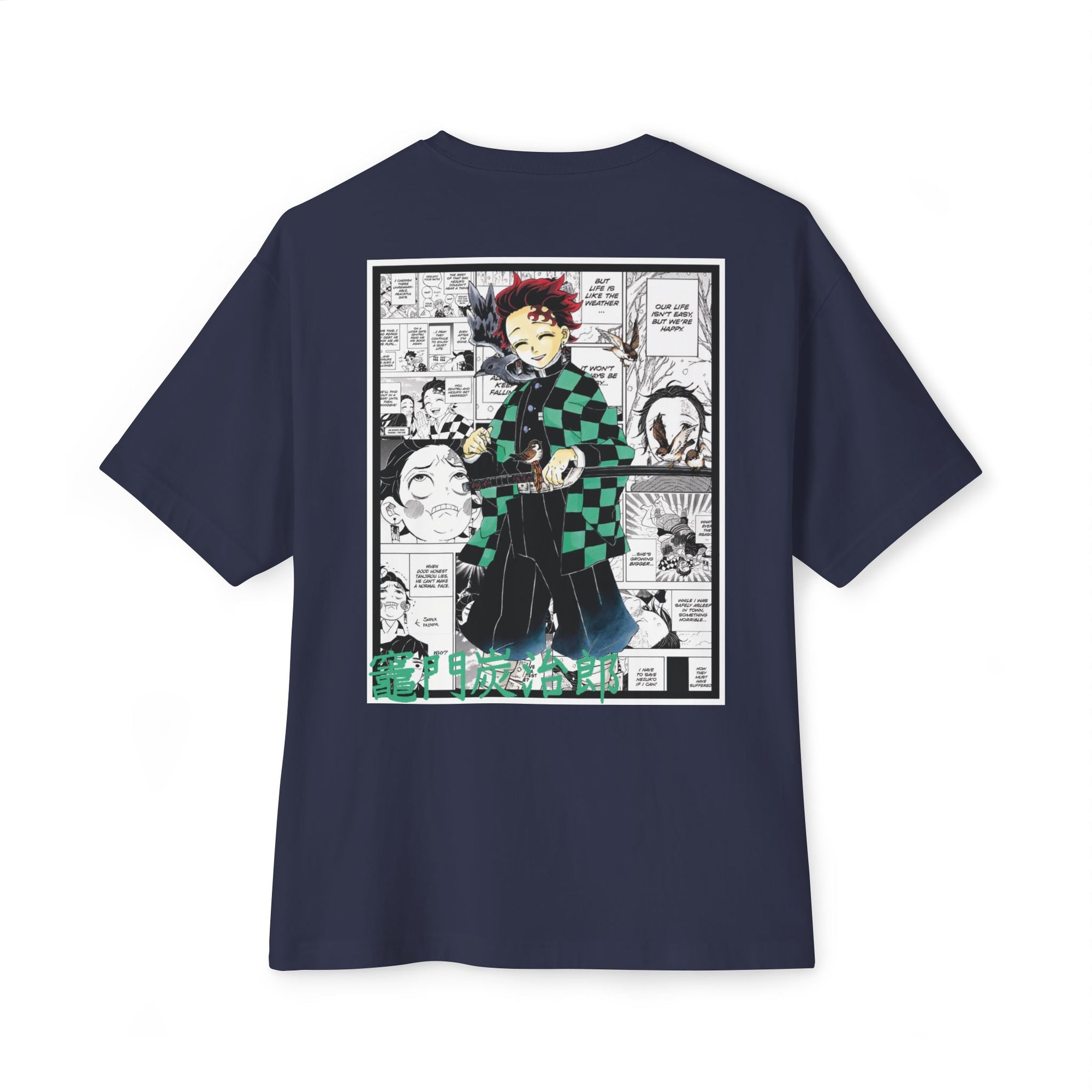 Camiseta extragrande de Tanjiro Kamado (DEMON SLAYER)