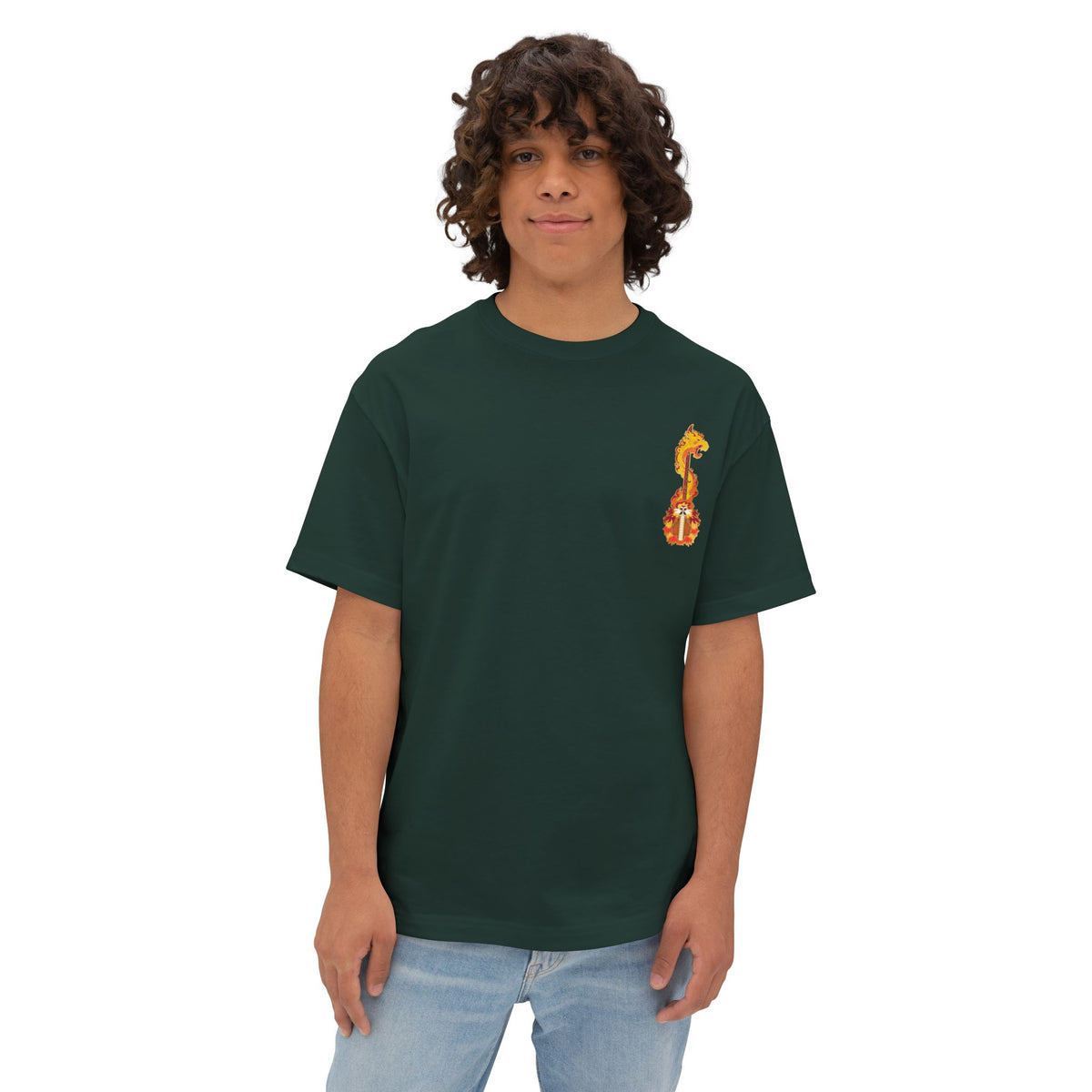 Camiseta extragrande de Kyojuro Rengoku (DEMON SLAYER)