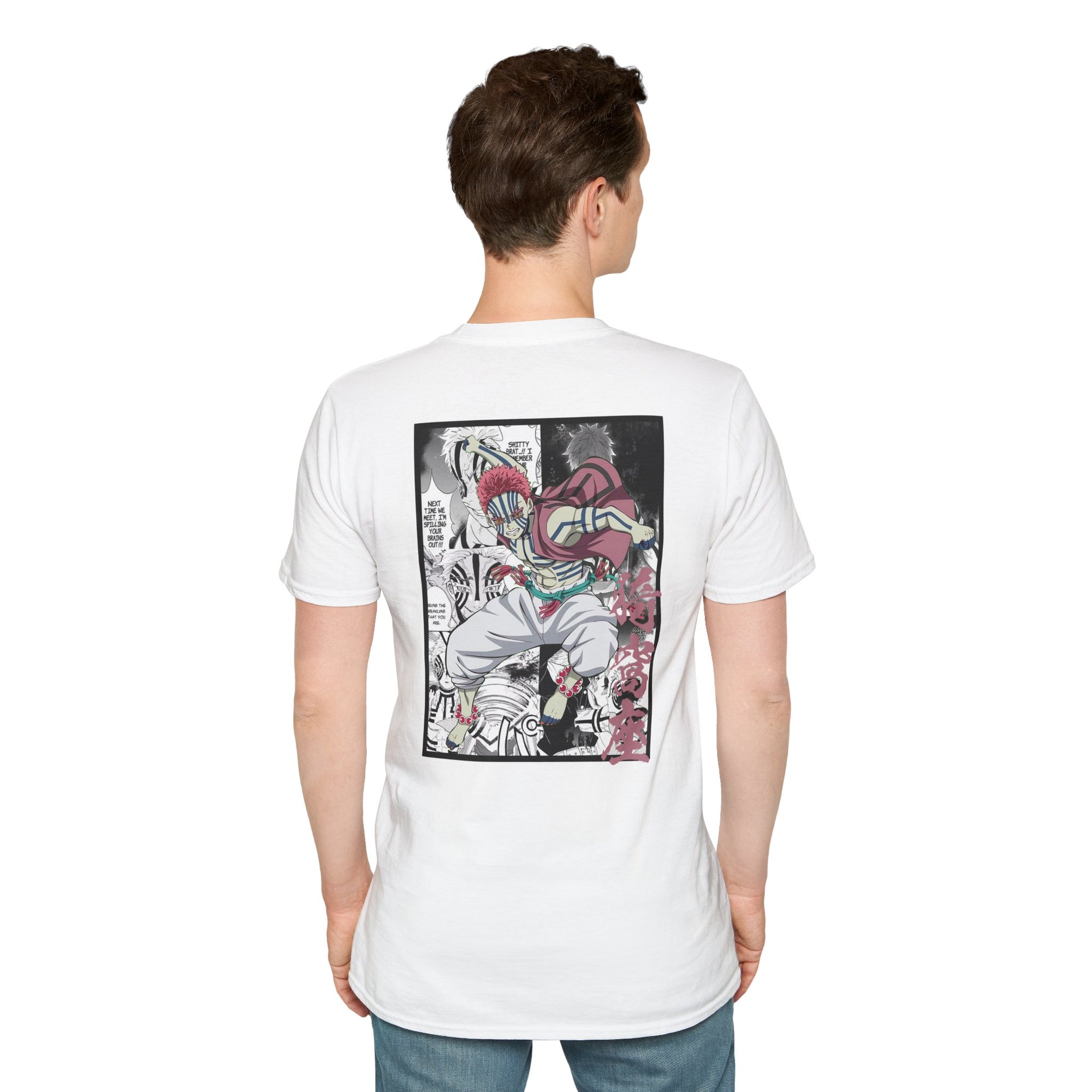 Camiseta informal de Akaza (DEMON SLAYER)