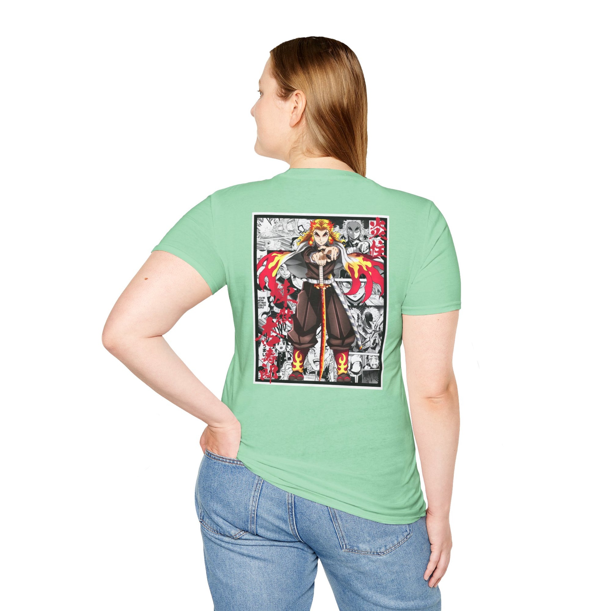 Camiseta informal Kyojuro Rengoku (DEMON SLAYER)
