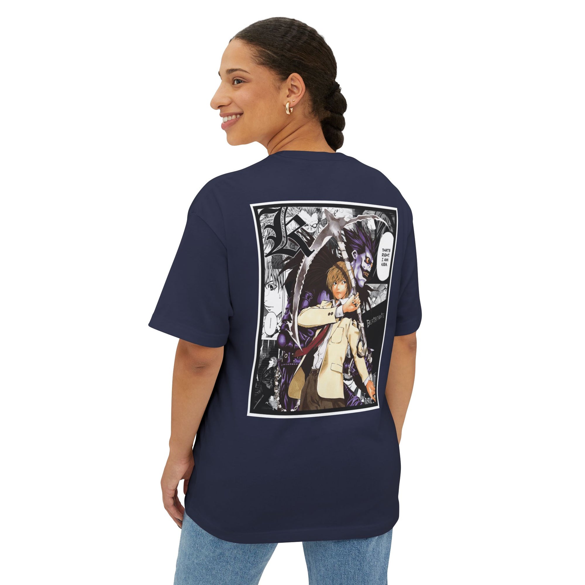 Camiseta extragrande de Light Yagami (DEATH NOTE)