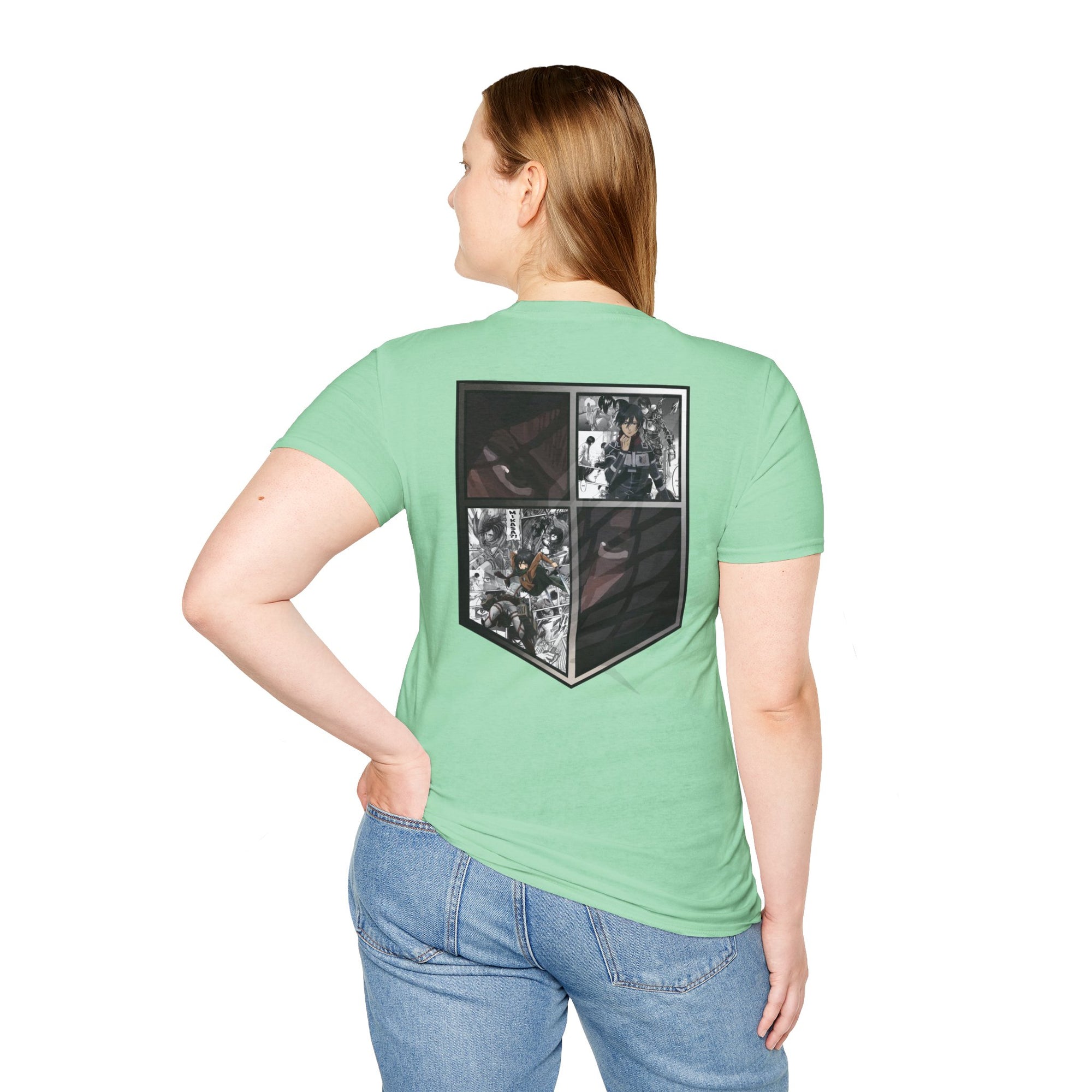 Camiseta informal de Mikasa Ackerman (ATAQUE A LOS TITANES)