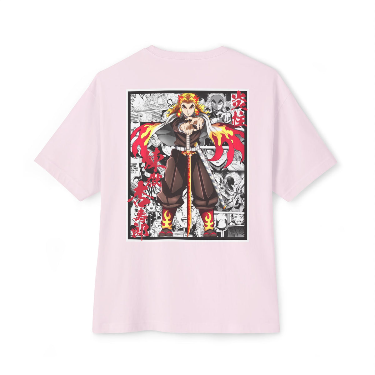 Camiseta extragrande de Kyojuro Rengoku (DEMON SLAYER)