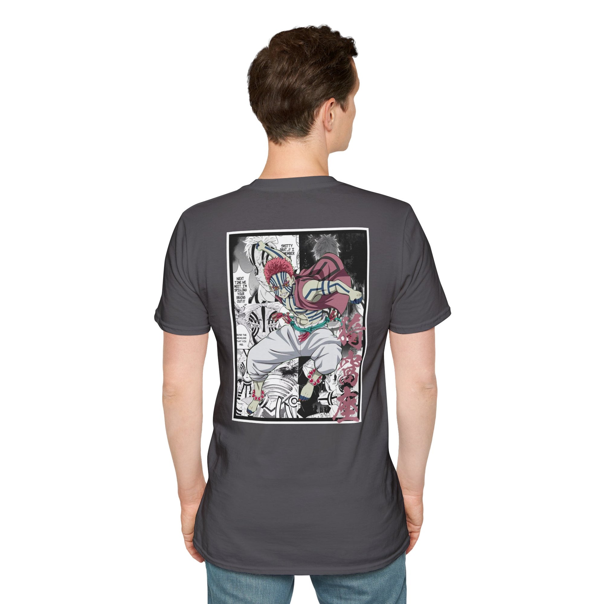 Camiseta informal de Akaza (DEMON SLAYER)