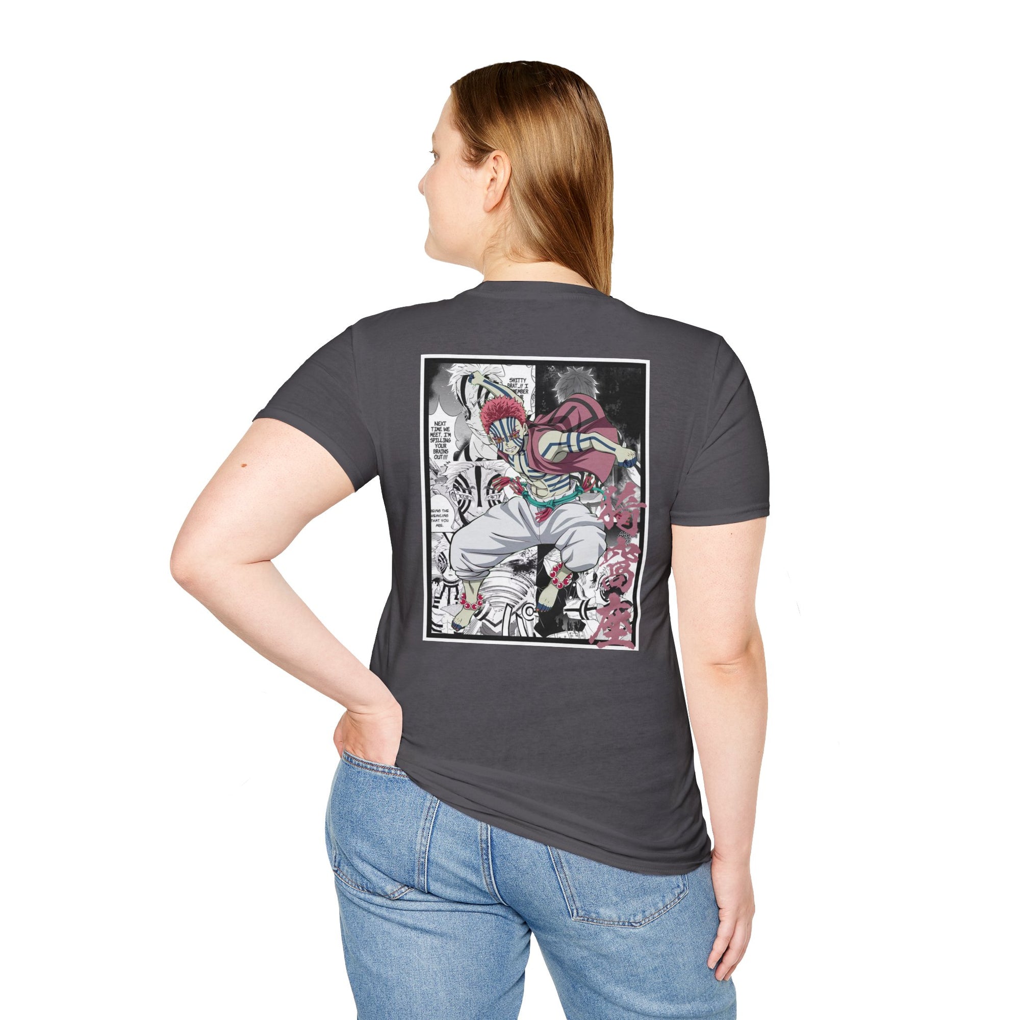 Camiseta informal de Akaza (DEMON SLAYER)