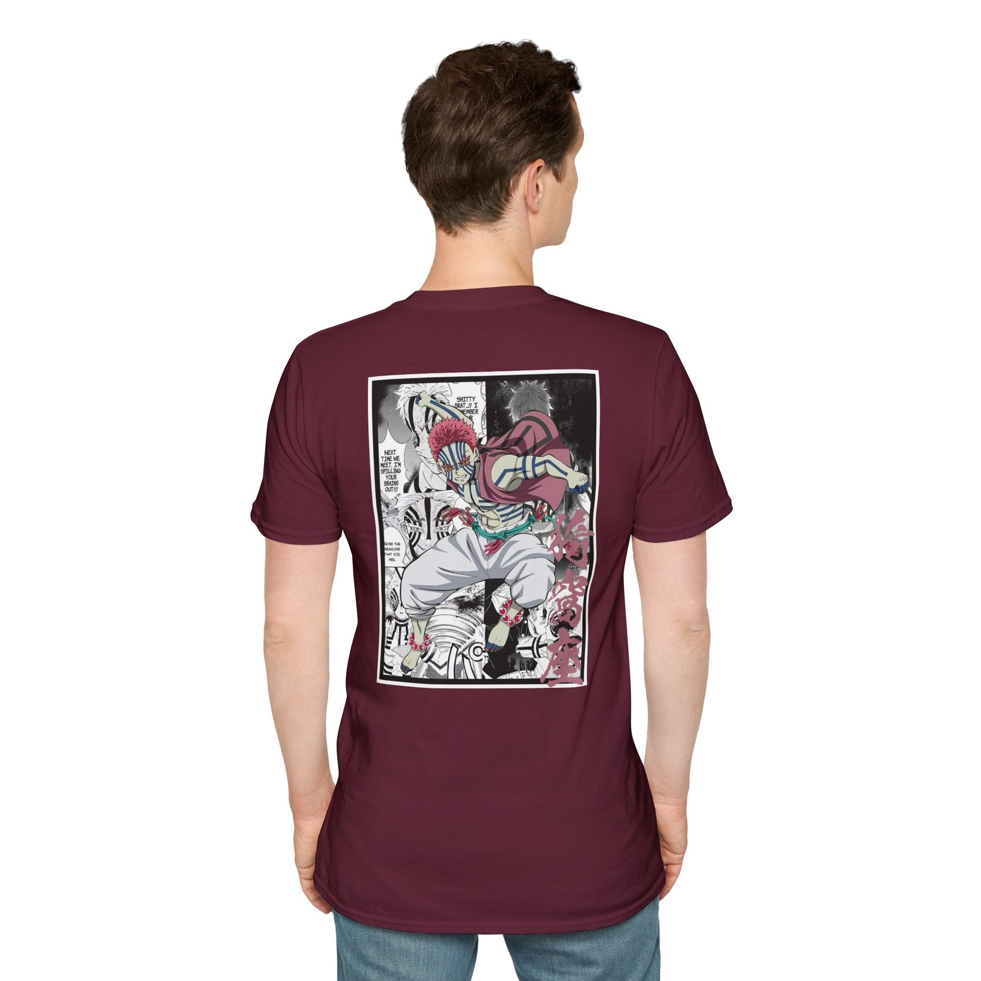 Camiseta informal de Akaza (DEMON SLAYER)