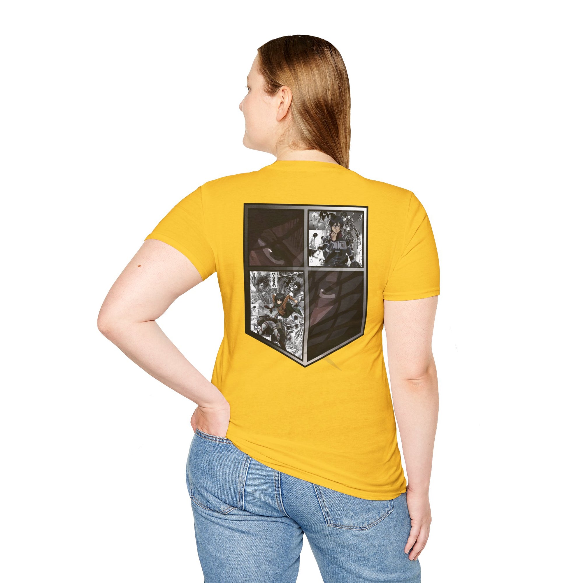 Camiseta informal de Mikasa Ackerman (ATAQUE A LOS TITANES)