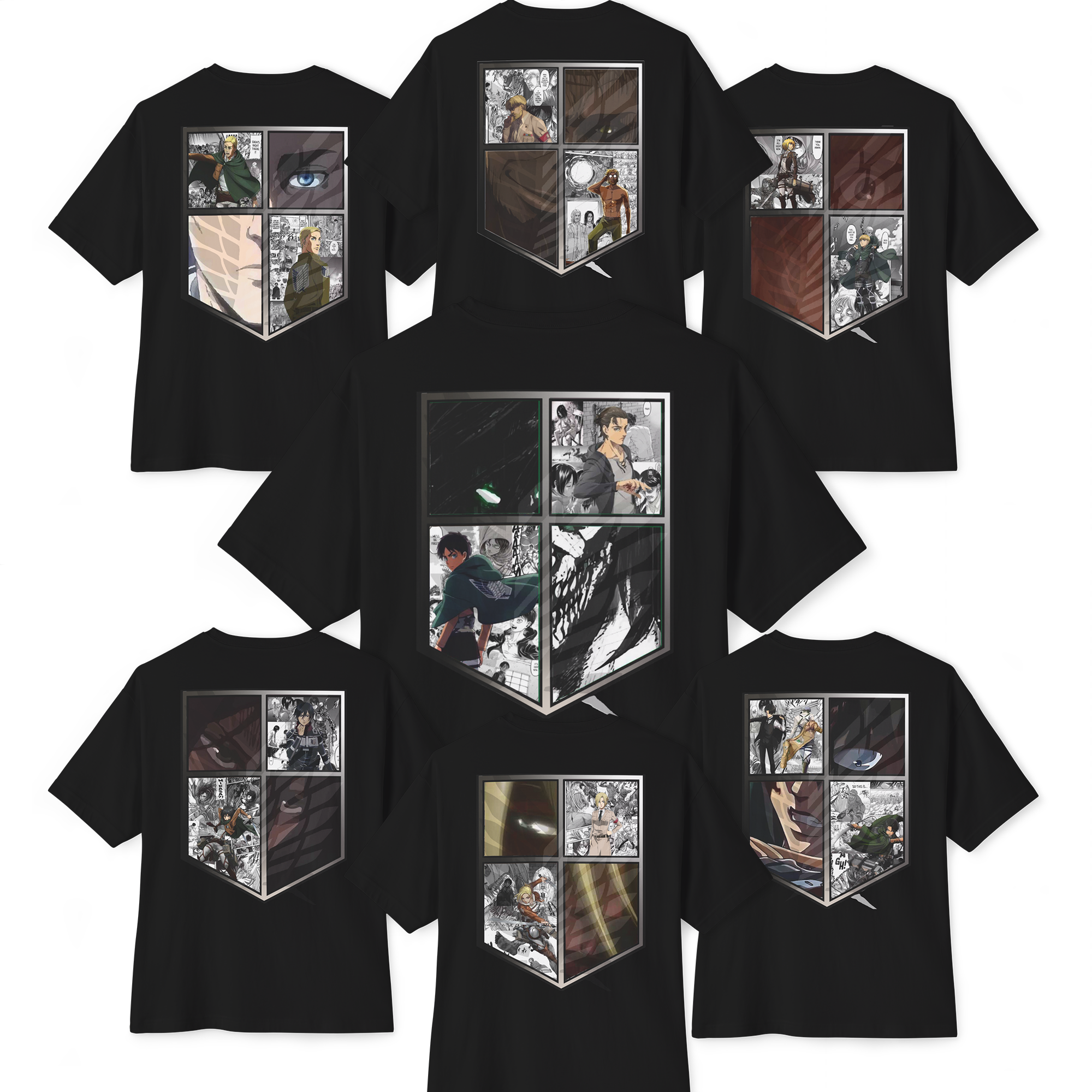 Attack on Titan Premium Oversized Tee Bundle